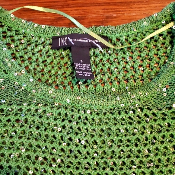 INC assymetrical holiday sweater Small NWOT - Picture 7 of 7